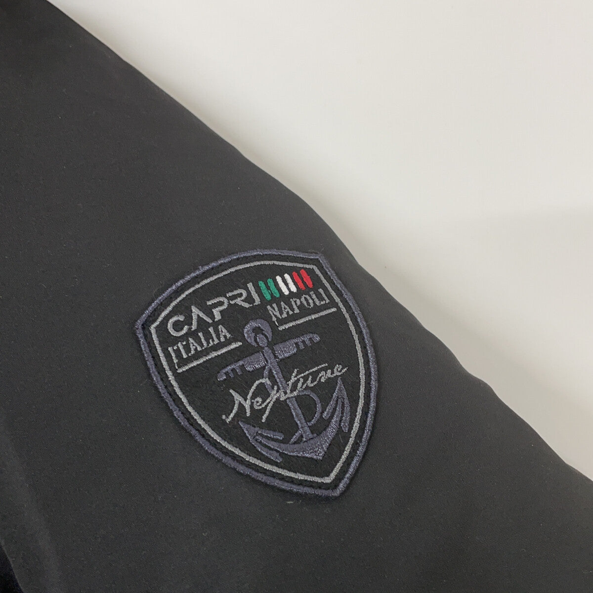 【capri blue】Black Hooded Down Jacket 50 Men's