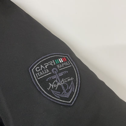 【capri blue】Black Hooded Down Jacket 50 Men's