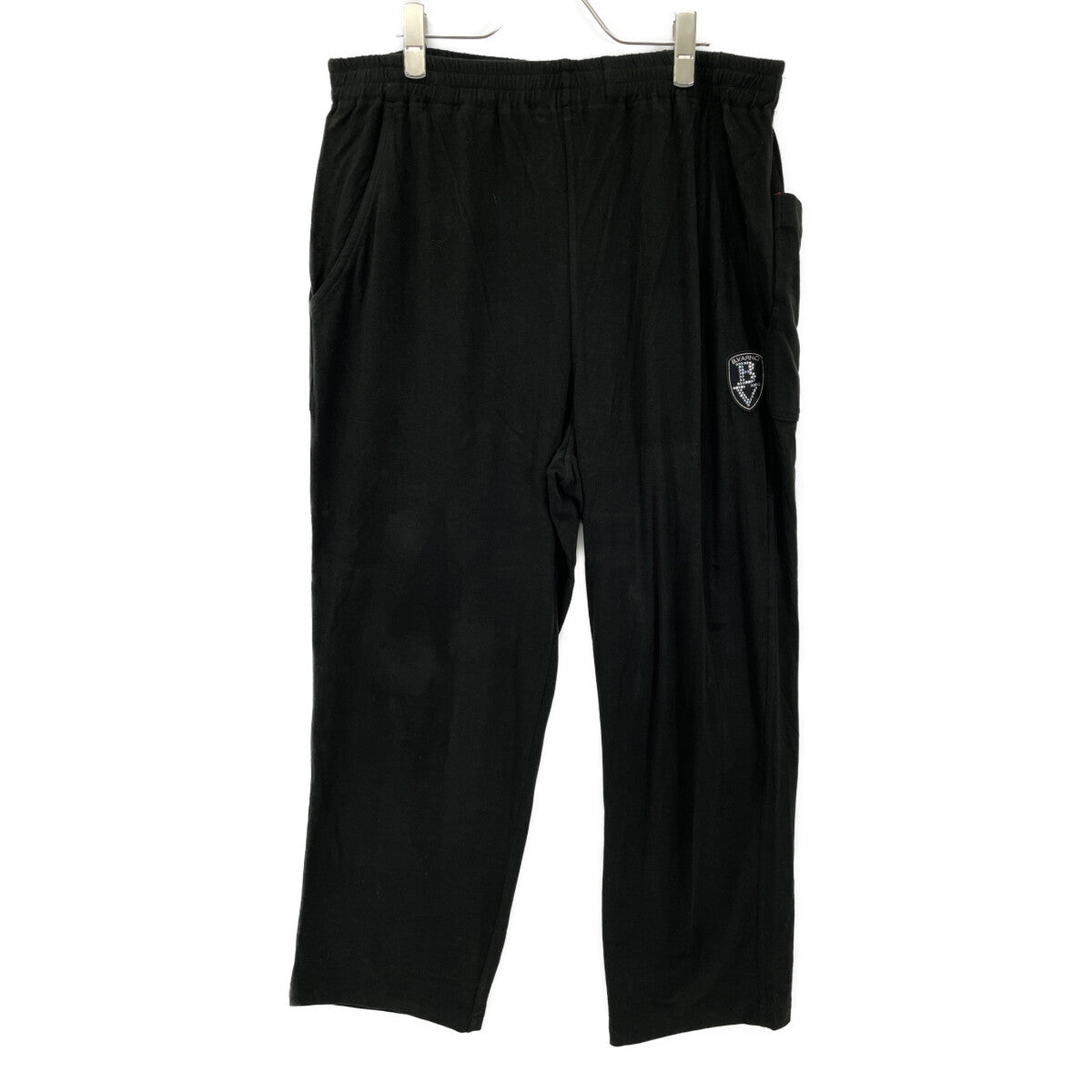 BARNI VARNO Black Wool Blend BV Logo Pants Bottoms