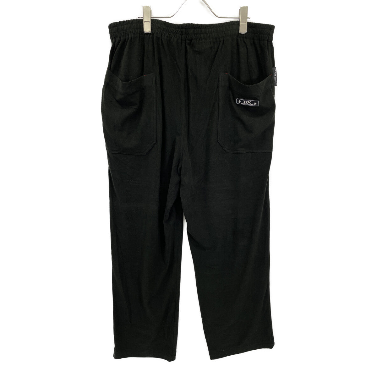 BARNI VARNO Black Wool Blend BV Logo Pants Bottoms