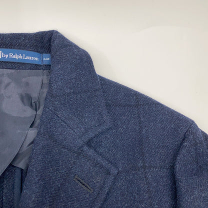 NAVY PS Paddock Wool Check Coat 44R Men's