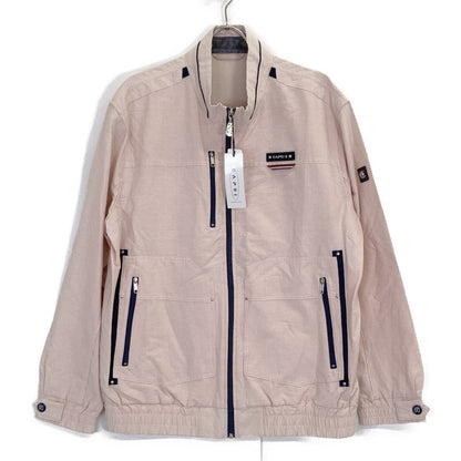 [BLUE] Pink Stand-Collar Zip-Up Jacket (Size 50, Men's)