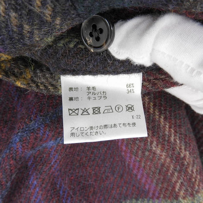 Excellent condition Alpaca Wool Plaid Pants Bottoms Men's Multicolor Purple Bottoms ― Men's