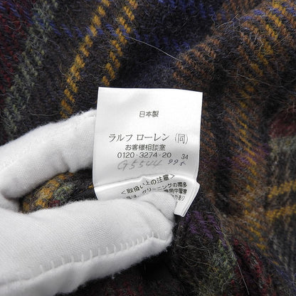 Excellent condition Alpaca Wool Plaid Pants Bottoms Men's Multicolor Purple Bottoms ― Men's