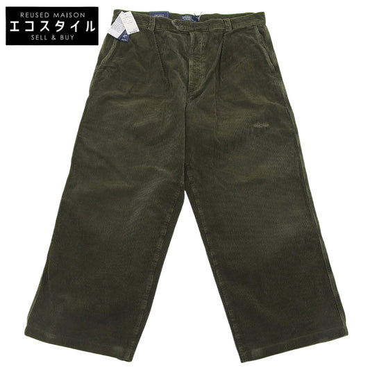 Like New Cotton Relaxed Fit Corduroy Pant Bottoms Men's Moss Green 38/32