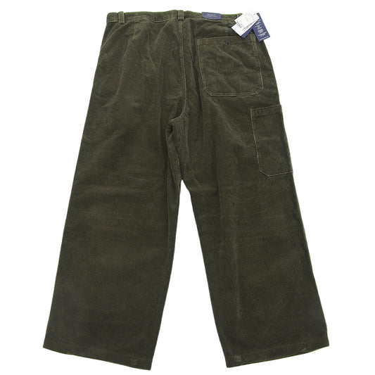 Like New Cotton Relaxed Fit Corduroy Pant Bottoms Men's Moss Green 38/32