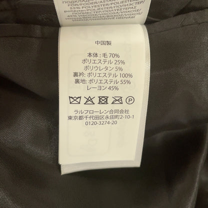 POLO RALPH LAUREN 马球拉尔夫劳伦 炭灰色现代羊毛混纺法兰绒夹克 夹克