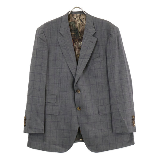 PaulSmith ポールスミス 【新品同様】チェック ウール 裏地総柄シルクプリント 2Bシングル 3P スーツ セットアップ