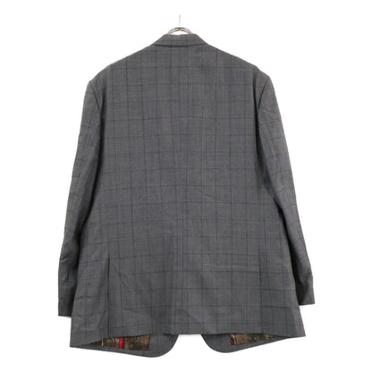 Paul Smith 保罗史密斯 【全新同款】格纹羊毛内衬全幅丝绸印花两扣单排三件套西服套装