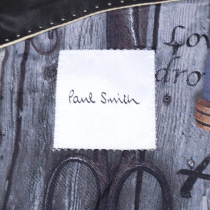PaulSmith 保罗史密斯 【准新】条纹 羊毛 内衬满印 3扣单排扣 3件套 西服套装
