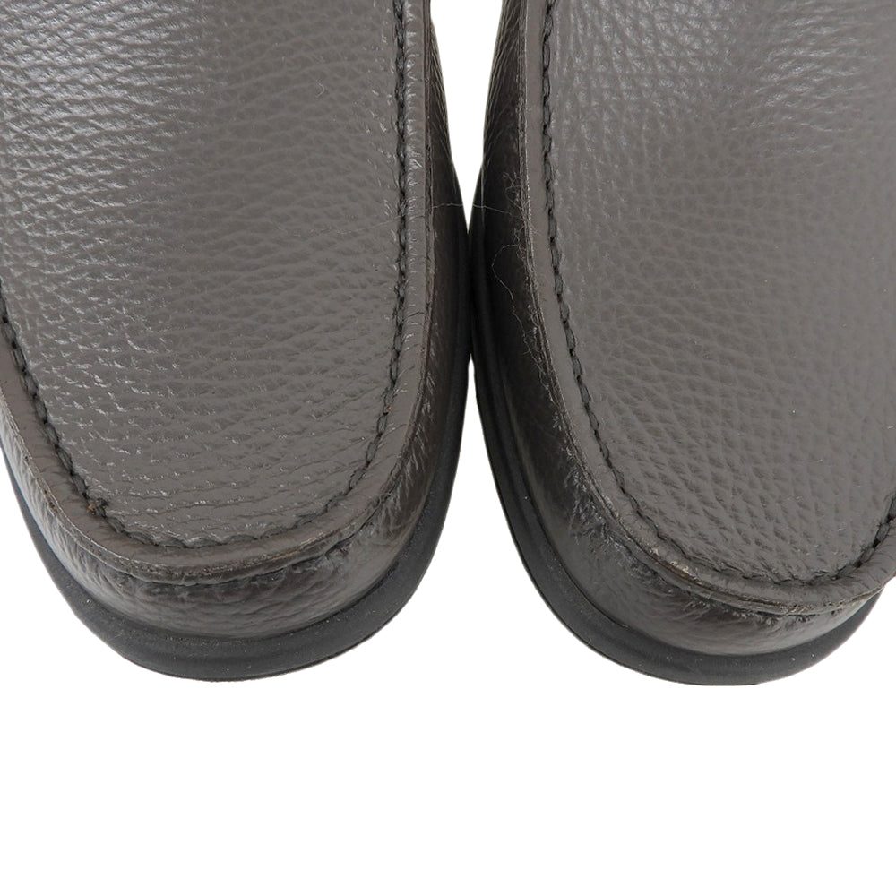 a.testoni New Condition Leather Gancini Loafers Shoes Men's Brown 7 1/2 M 80201 Shoes