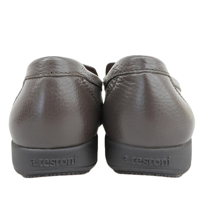 a.testoni New Condition Leather Gancini Loafers Shoes Men's Brown 7 1/2 M 80201 Shoes