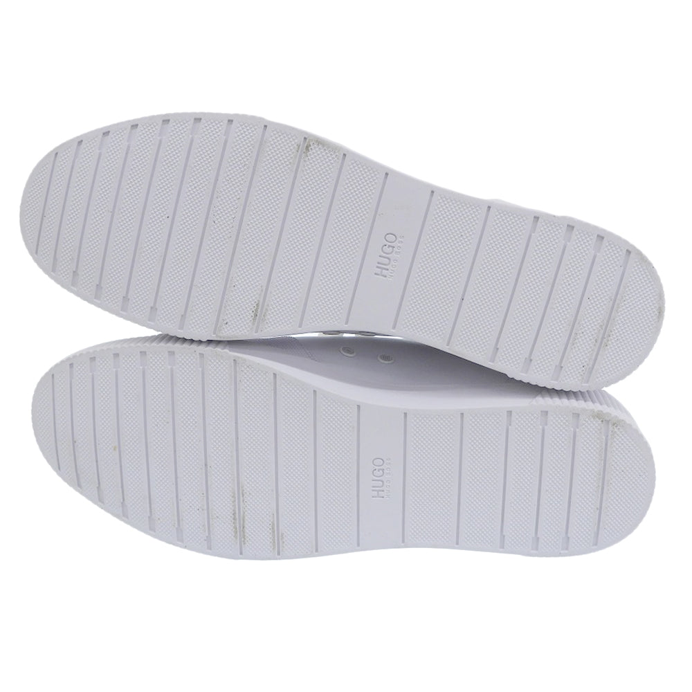 Excellent Condition Hand-drawn Logo & Snake Motif Leather Sneakers Shoes Men's White 42 50459338 Shoes 42 Men's