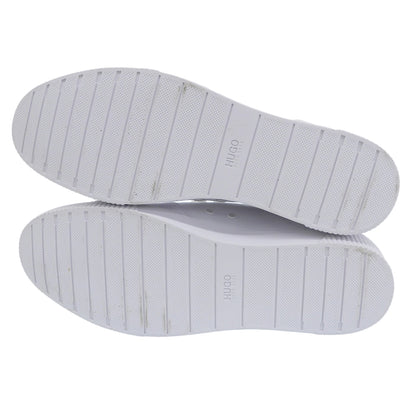 Excellent Condition Hand-drawn Logo & Snake Motif Leather Sneakers Shoes Men's White 42 50459338 Shoes 42 Men's