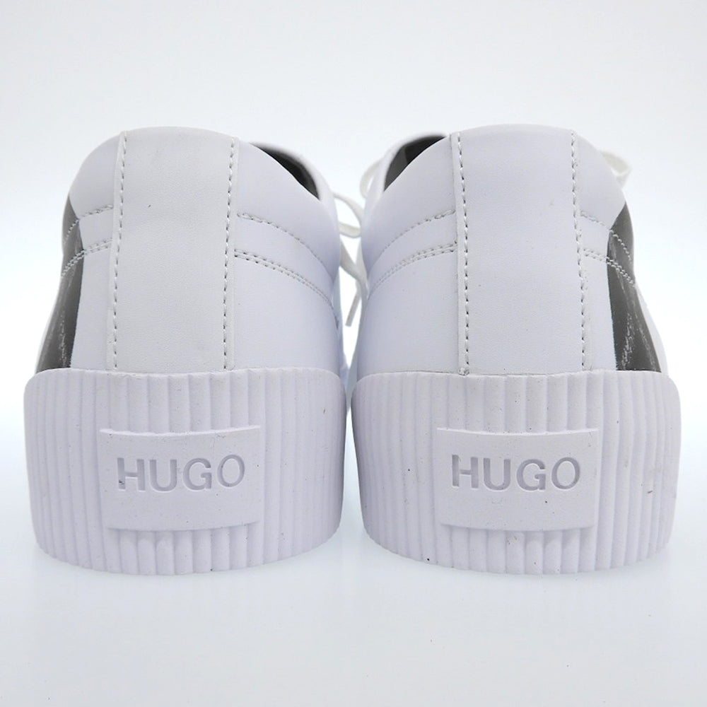 Excellent Condition Hand-drawn Logo & Snake Motif Leather Sneakers Shoes Men's White 42 50459338 Shoes 42 Men's