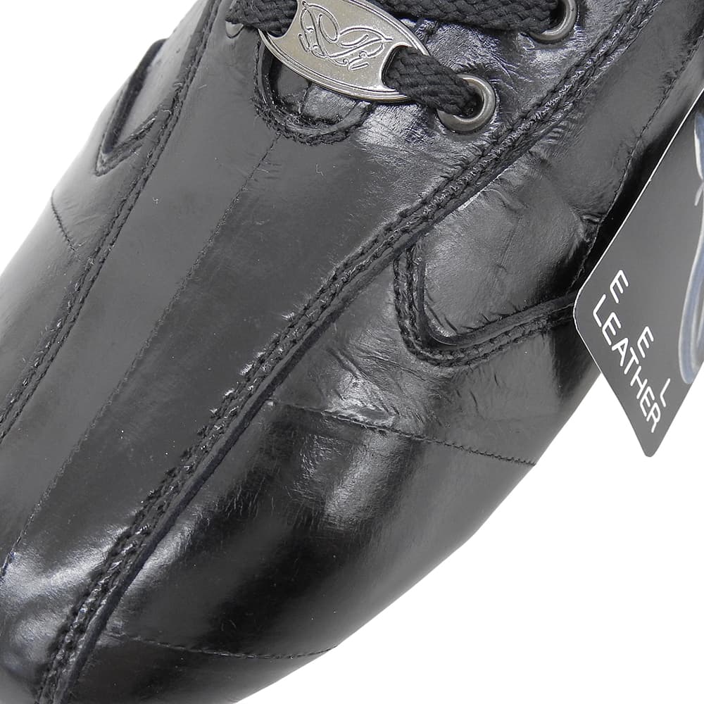 Like new, LINE eel leather, eel skin sneakers, shoes, men's, black, 26 1/2, shoes, 25.5, men's
