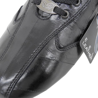 Like new, LINE eel leather, eel skin sneakers, shoes, men's, black, 26 1/2, shoes, 25.5, men's