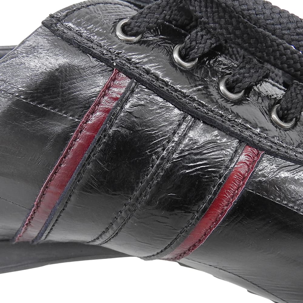 Like new, LINE eel leather, eel skin sneakers, shoes, men's, black, 26 1/2, shoes, 25.5, men's