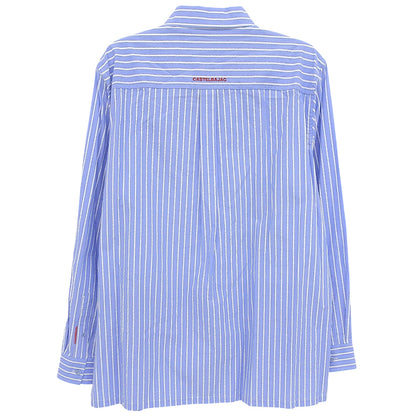 Like New Paneled Stripe Cotton Long Sleeve Shirt Top Men's Blue x White 7213125108 23SS Top 50 Men's