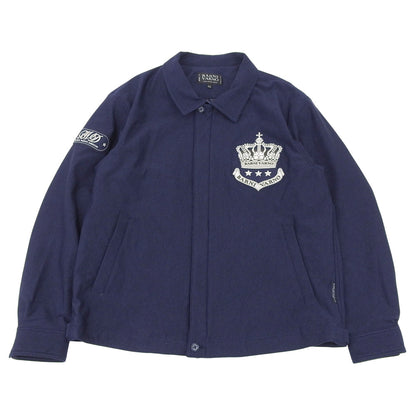 BARNI VARNO Excellent Condition Denim-Style Print Blouson Jacket Men's Navy LL 21AW BAW-KBS4164 Jacket