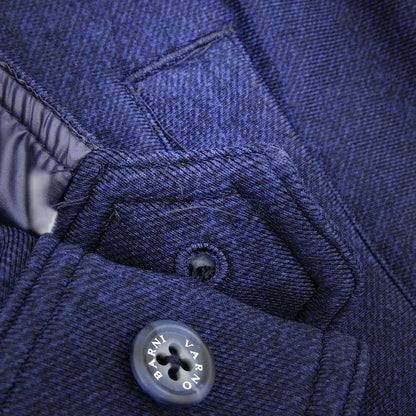 BARNI VARNO Excellent Condition Denim-Style Print Blouson Jacket Men's Navy LL 21AW BAW-KBS4164 Jacket