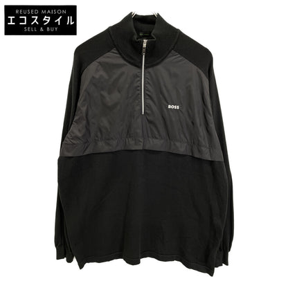 Black 50492590 Hybrid Zip-Neck Sweater Top XL Men's