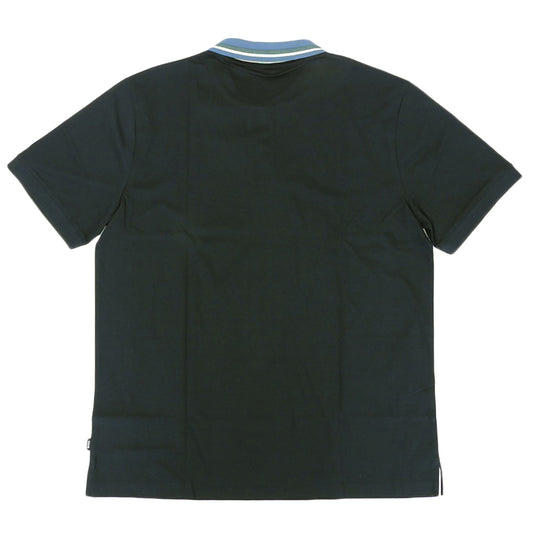BOSS ボス 新品同様 コントラスト ストライプ ポロシャツ トップス メンズ ダークブルー XXL 50513366 トップス