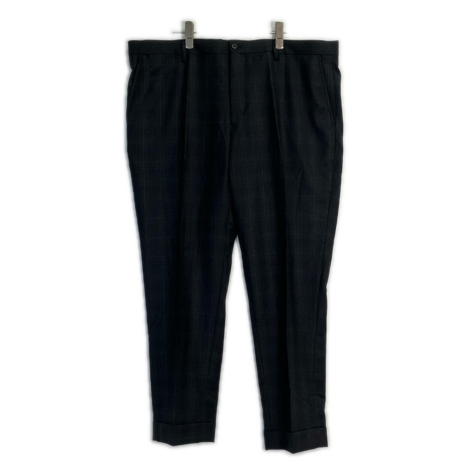 POLO RALPH LAUREN Gray Wool Glen Check Straight Pants Bottoms 34