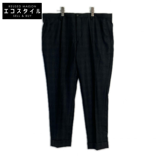POLO RALPH LAUREN Gray Wool Glen Check Straight Pants Bottoms 34