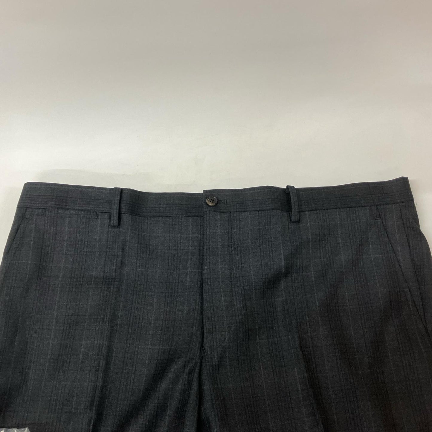POLO RALPH LAUREN Gray Wool Glen Check Straight Pants Bottoms 34
