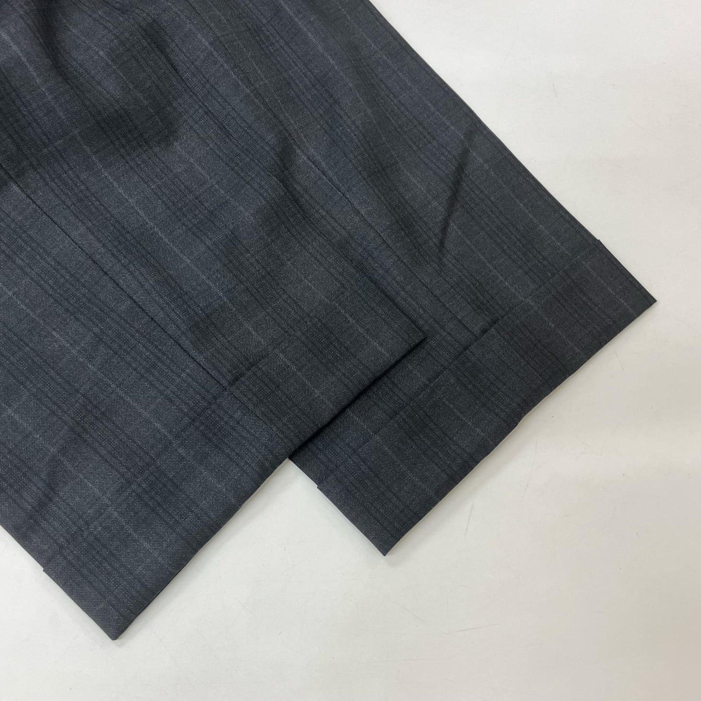 POLO RALPH LAUREN Gray Wool Glen Check Straight Pants Bottoms 34