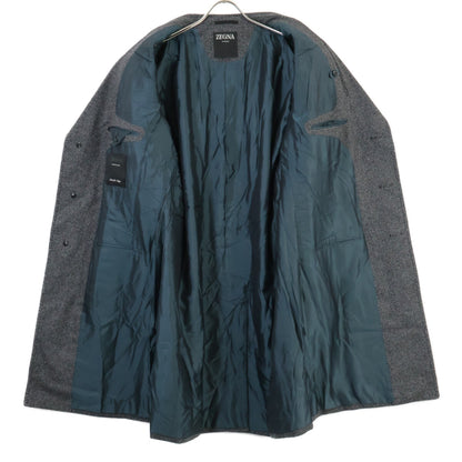 Zegna ゼニア グレー カシミヤウール チェスターコート コート