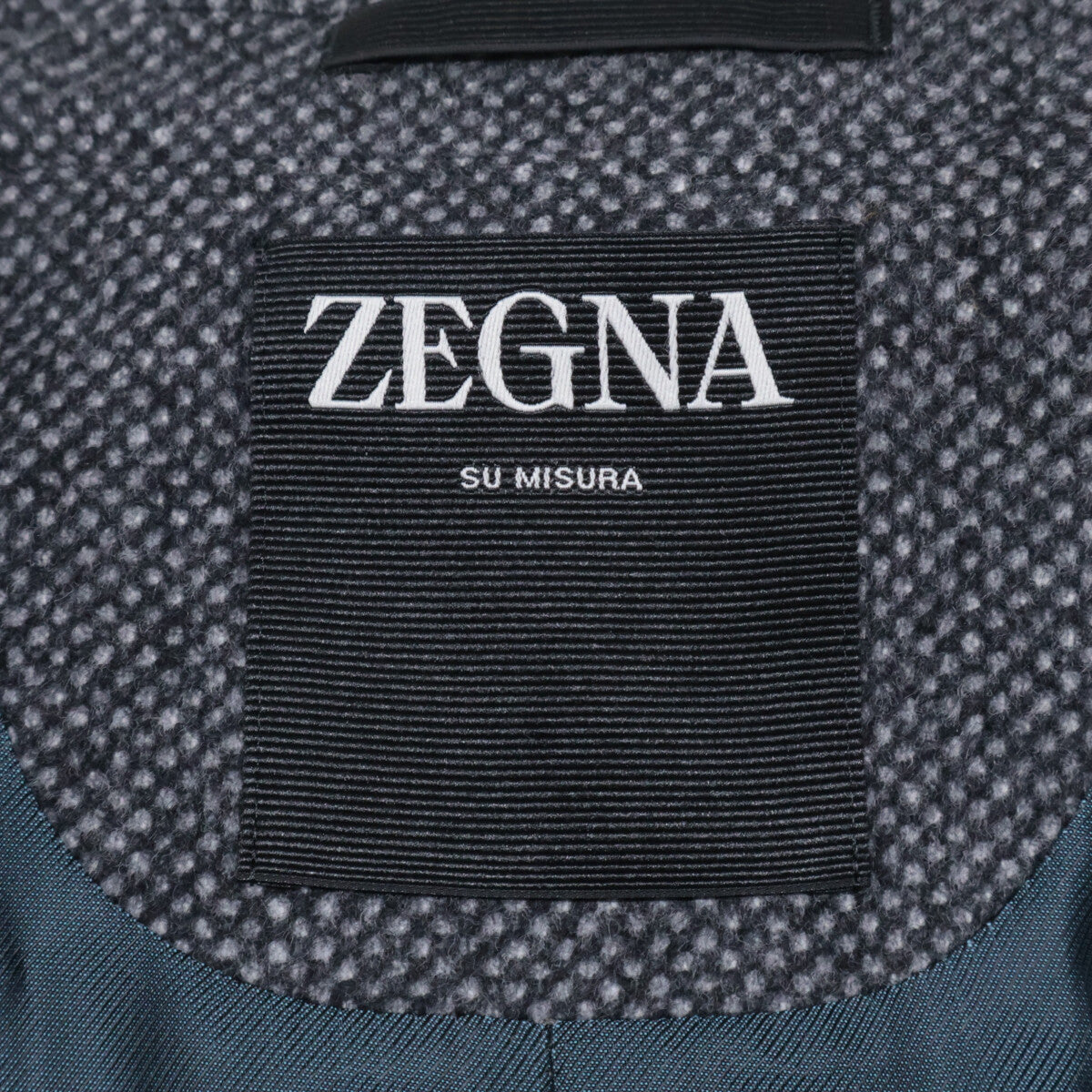 Zegna ゼニア グレー カシミヤウール チェスターコート コート