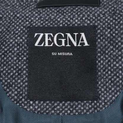 Zegna ゼニア グレー カシミヤウール チェスターコート コート
