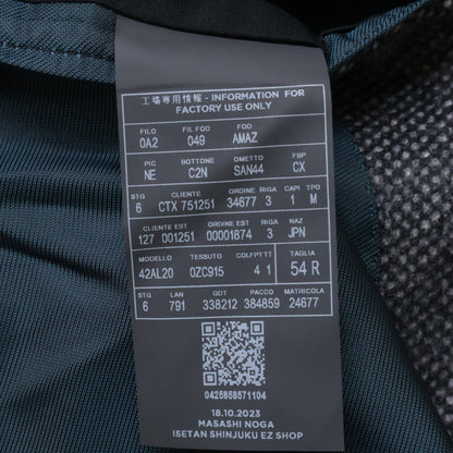 Zegna ゼニア グレー カシミヤウール チェスターコート コート