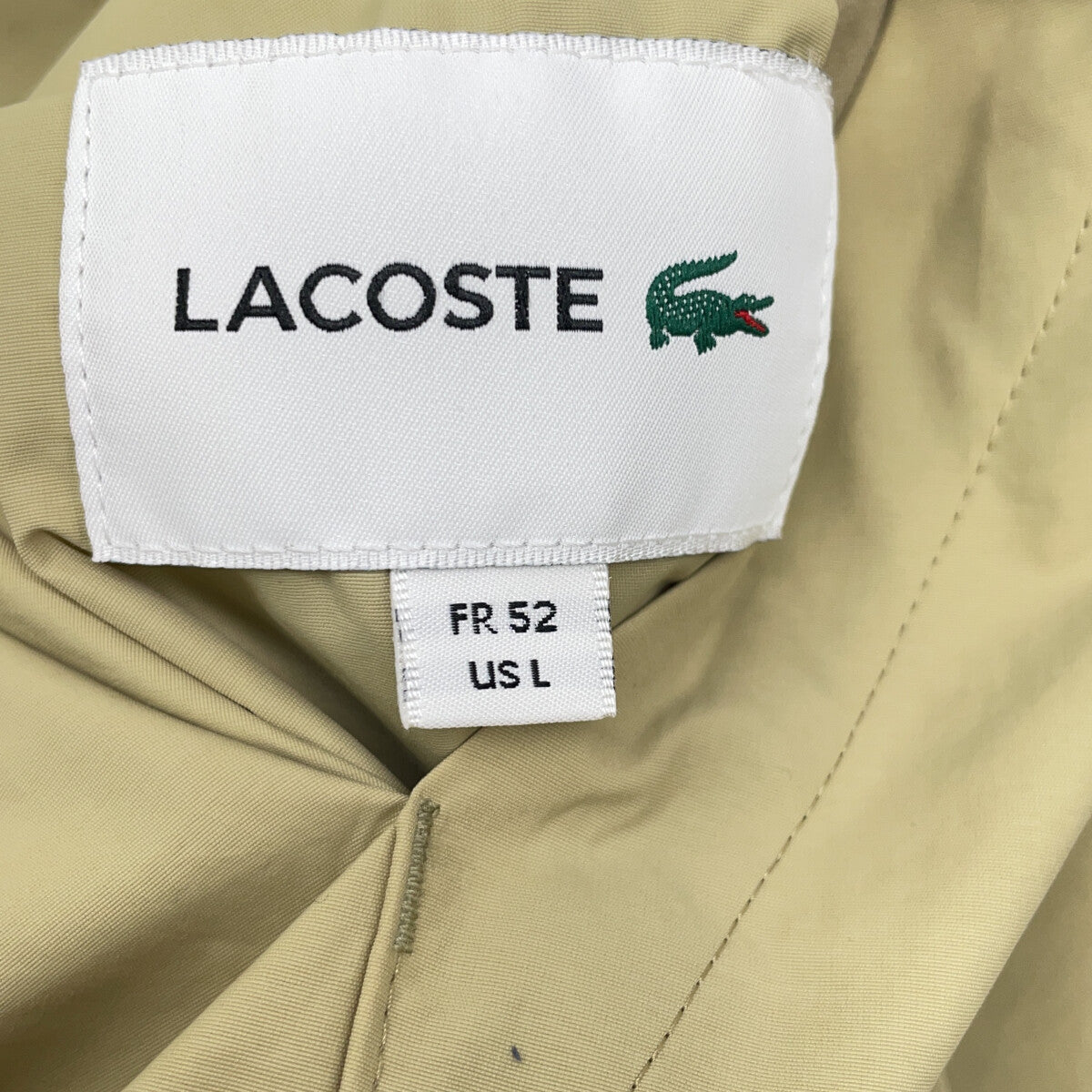 Lacoste 拉科斯特 米色 BH068LJ 双面连帽夹克 夹克