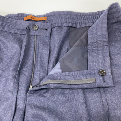 ZEGNA Zegna 74DT12 Navy Wool Pants Bottoms