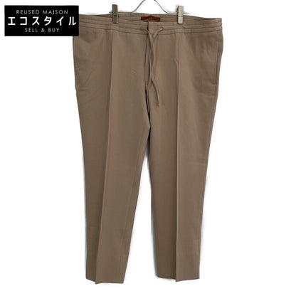 ZEGNA 74DT12 Beige Wool Cotton Trousers Bottoms