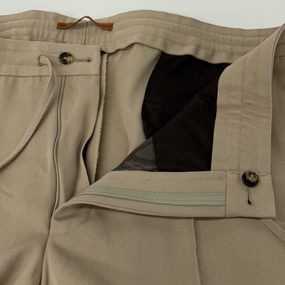 ZEGNA 74DT12 Beige Wool Cotton Trousers Bottoms