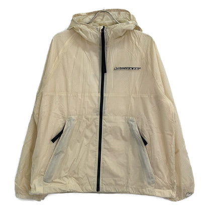 Lacoste BH0122-99 Beige grid nylon zip-up jacket Jacket