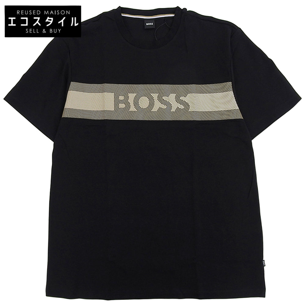 HUGO BOSS 雨果博斯 几乎全新 标志 运动衫 T恤 上衣 男士 黑色 XXL 50495687 上衣