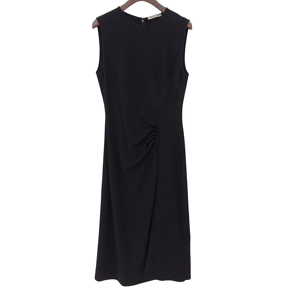 【SALE】 BOTTEGA VENETA Bottega Veneta like-new Japonaise crepe dress women's black 38 628433 made in 2020 dress