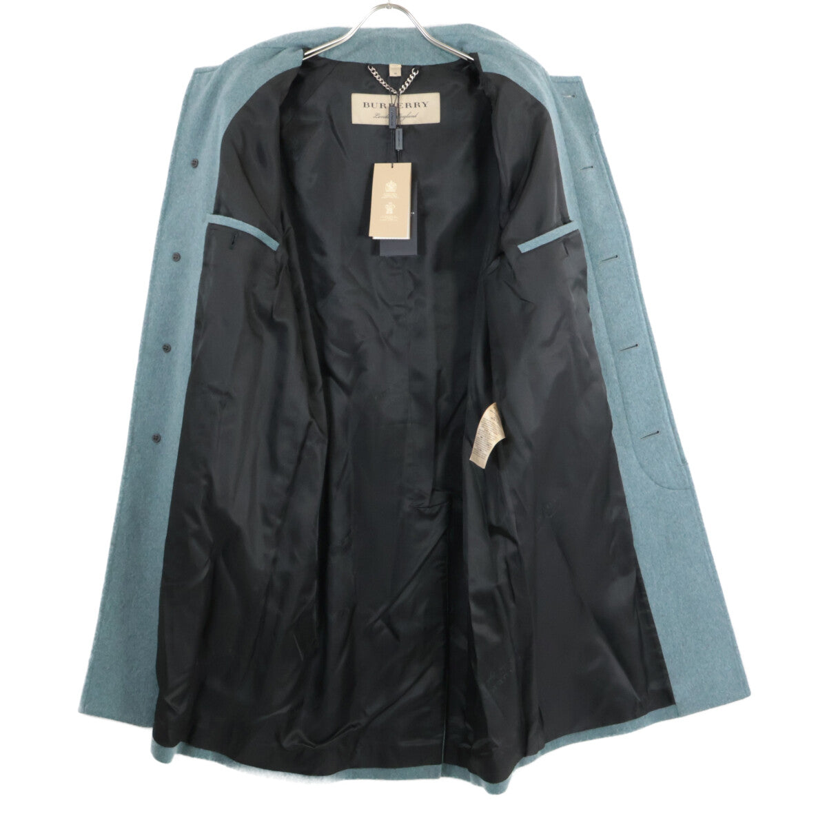 BURBERRY 【Like New/Domestic Authentic】4056805 100% Cashmere Balmacaan Coat