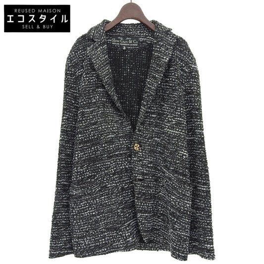 Slow Gun & Co Slow Gun Excellent Condition Wool Blend Tweed Jacket Men's Black 3 Jacket