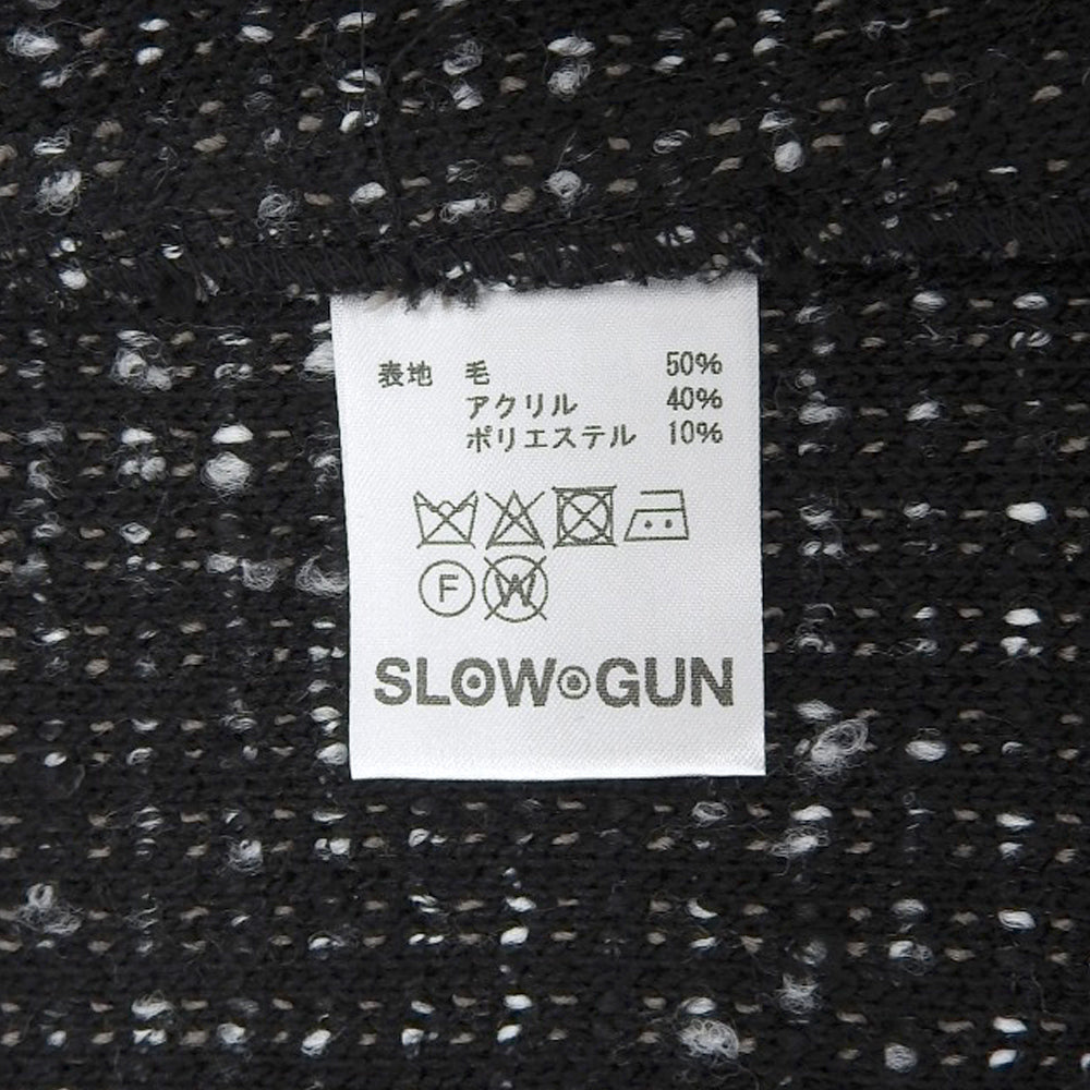 Slow Gun & Co Slow Gun Excellent Condition Wool Blend Tweed Jacket Men's Black 3 Jacket