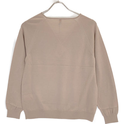Itoi KIKU 10IT-WC1001 Beige Wool-Cashmere V-Neck Knit Top 2 Women's