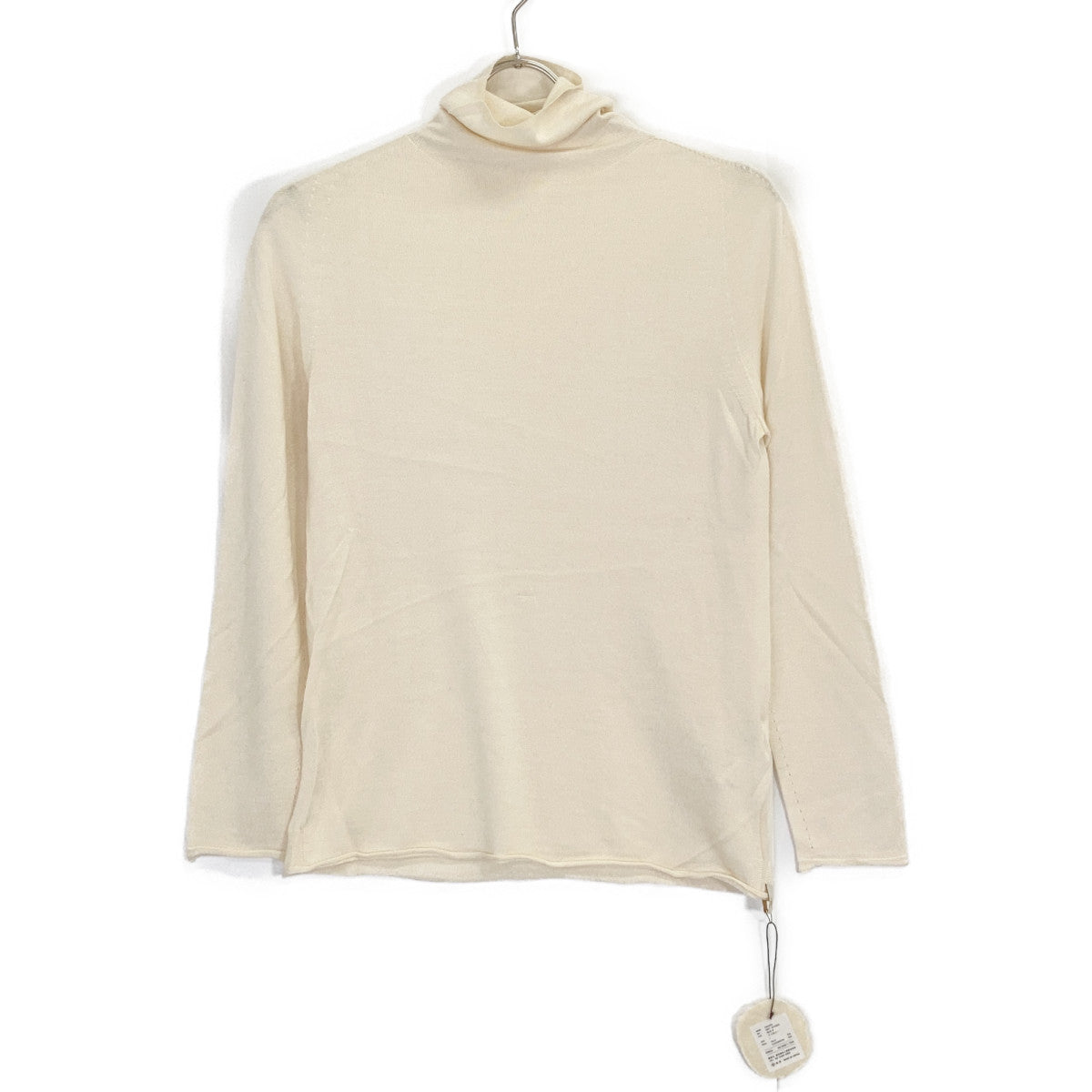 Itoyi AMARA 09IT-SC0002 Ivory Silk Cashmere Turtleneck Knit Top 1 Women's