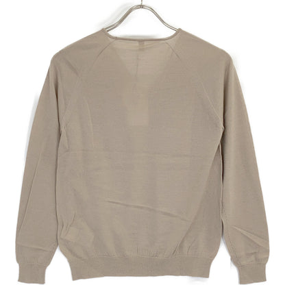 Ito-i KIKU 09IT-WC0001 Beige Wool-Cashmere V-Neck Knit Top 1 Ladies