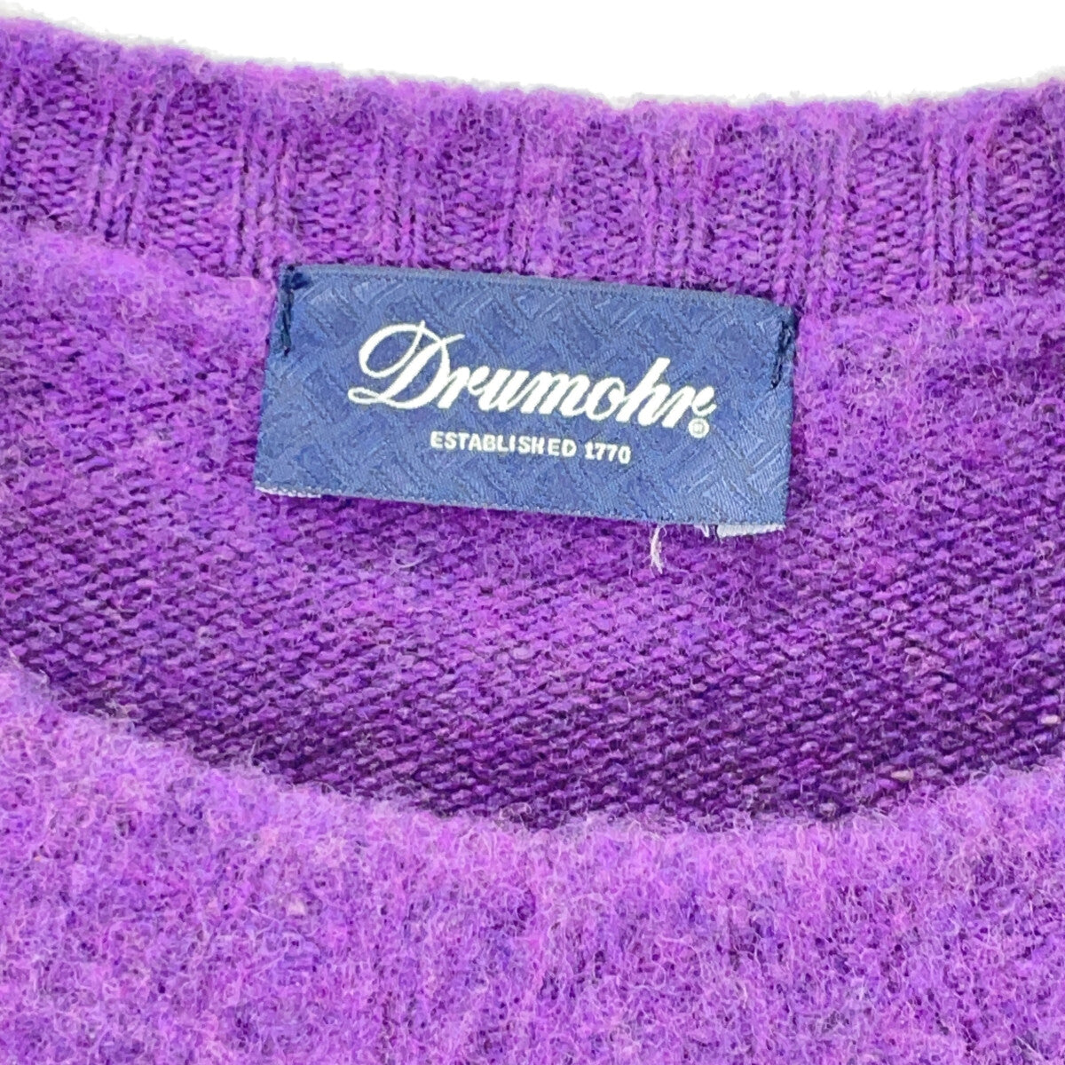 Drumohr Drumohr purple wool shaggy knit top tops