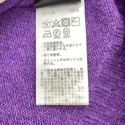 紫色 羊毛 蓬松 针织上衣 46 男士